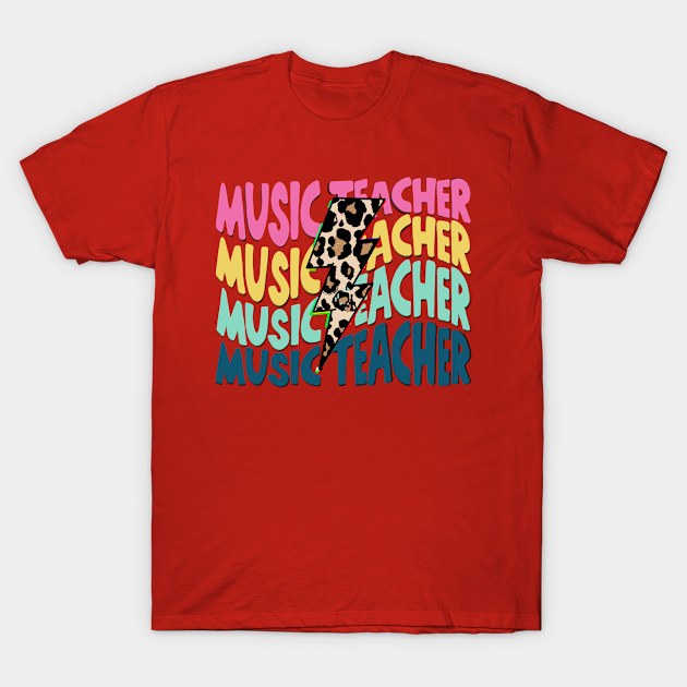 Music teacher Thunderbolt T-Shirt by zairawasimun